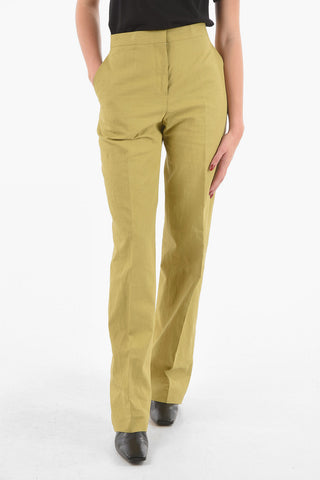 Linen Straight-leg Pants