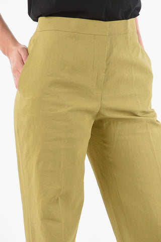 Linen Straight-leg Pants