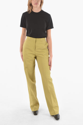 Linen Straight-leg Pants