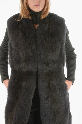 Fox Shearling MELODY Sleeveless Coat