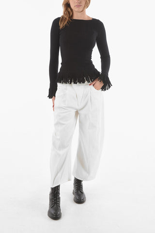 Maglione In Lana Vergine SPARTE Con Frangie