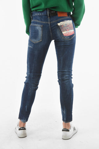Jeans 5 Tasche JENNIFER FIT in Denim Distressed