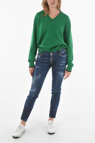 Jeans 5 Tasche JENNIFER FIT in Denim Distressed