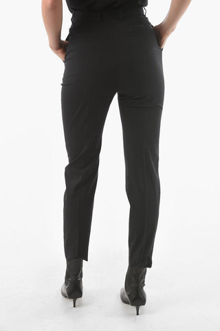 4 Pocket Side Logoed Band Wool Pants