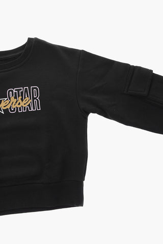 ALL STAR Crewneck Sweatshirt CARGO with Glitter Print