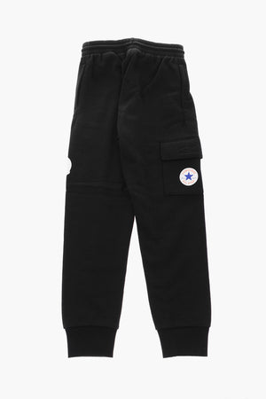 ALL STAR CHUCK TAYLOR Joggers Cargo in Cotone Felpato con Logo in Rilievo