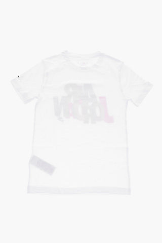 AIR JORDAN T-Shirt Girocollo con Logo Stampato