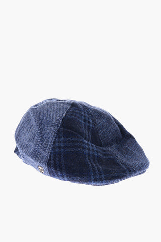 Virgin Wool Plaid Check Bunnet