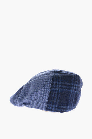 Virgin Wool Plaid Check Bunnet