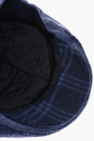 Virgin Wool Plaid Check Bunnet
