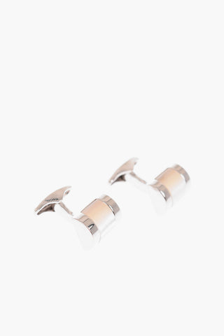 Brass Cufflinks with Nacre Detail