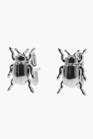 Beetle-Shaped Metal Cufflinks