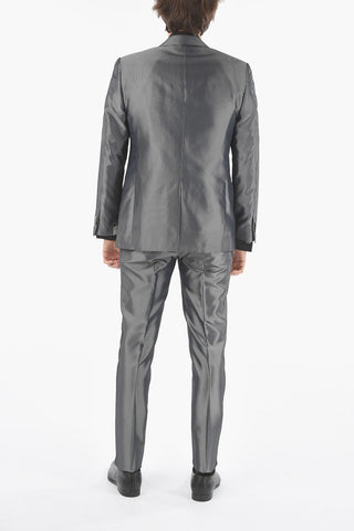 Twill CERIM.ACADEMY Peak Lapel No Hem 3 Piece Waistcoat Suit