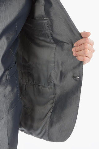Twill CERIM.ACADEMY Peak Lapel No Hem 3 Piece Waistcoat Suit