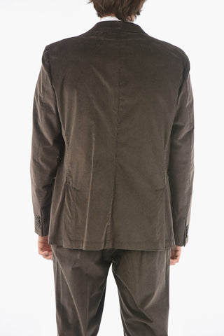 Corduroy Side Vents Notch Lapel GATE 2-button Suit