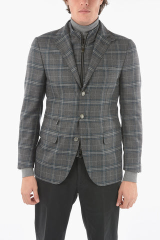 ID Plaid Check IDENTITY Center Vent Full Zip IDENTITY Jacket