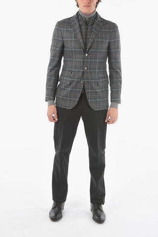 ID Plaid Check IDENTITY Center Vent Full Zip IDENTITY Jacket