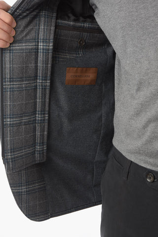 ID Plaid Check IDENTITY Center Vent Full Zip IDENTITY Jacket