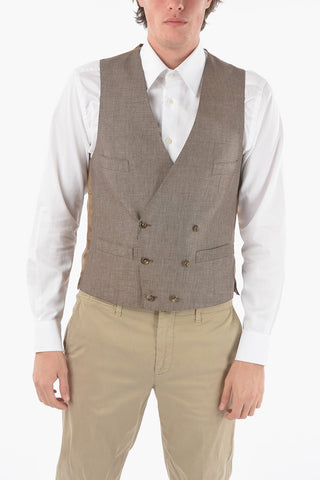 Gilet ACADEMY Doppiopetto Bicolore con Martingala