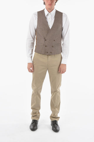 Gilet ACADEMY Doppiopetto Bicolore con Martingala