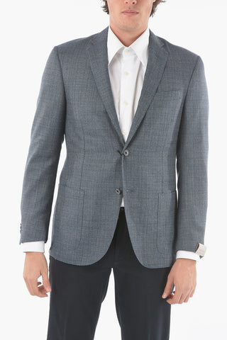 Barleycorn Silk and Virgin Wool ACADEMY SOFT 2-Button Blazer With Patch Pocket