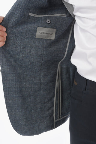 Barleycorn Silk and Virgin Wool ACADEMY SOFT 2-Button Blazer With Patch Pocket