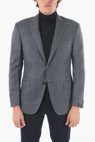 District Check Virgin Wool LEADER SOFT Side Vents Jacket