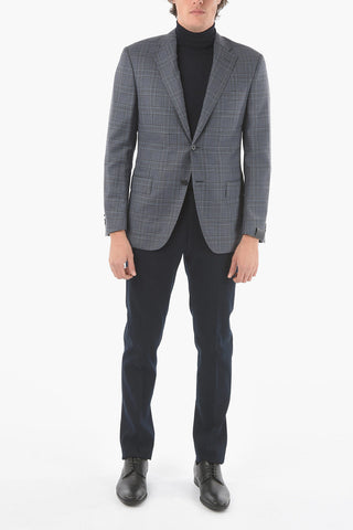 District Check Virgin Wool LEADER SOFT Side Vents Jacket