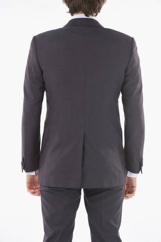 Virgin Wool CERIM.ACADEMY Shawl Lapel 3 Piece Waistcoat Suit