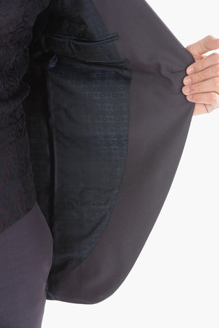 Virgin Wool CERIM.ACADEMY Shawl Lapel 3 Piece Waistcoat Suit