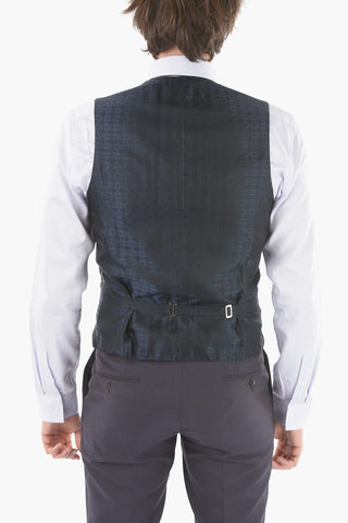 Virgin Wool CERIM.ACADEMY Shawl Lapel 3 Piece Waistcoat Suit