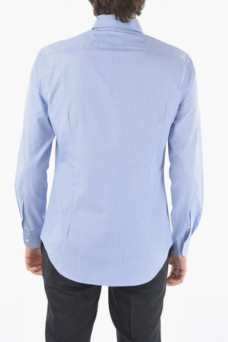 CC COLLECTION Spread Collar Solid Color Shirt