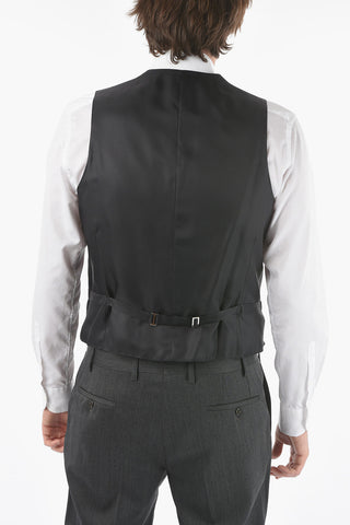 CC COLLECTION Virgin Wool CERM. REFINED Vest with Martingale