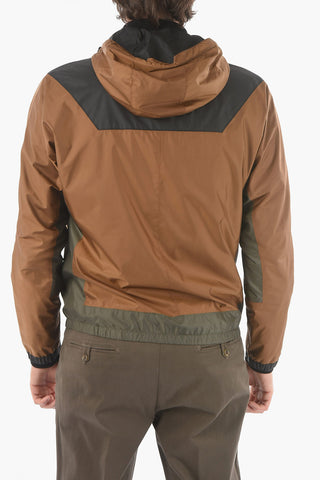 ID Zip Closure Outerwear Jacket with Hood