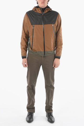 ID Zip Closure Outerwear Jacket with Hood