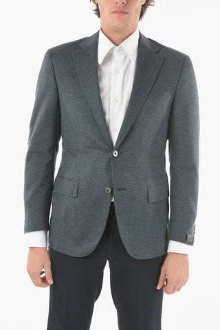 Cashmere LEADER SOFT 2-Buttons Blazer With Side Vents