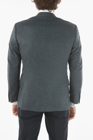 Cashmere LEADER SOFT 2-Buttons Blazer With Side Vents