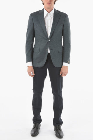 Cashmere LEADER SOFT 2-Buttons Blazer With Side Vents