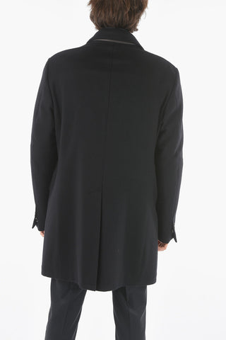 ID virgin wool chesterfield coat with Removable Chest Piece