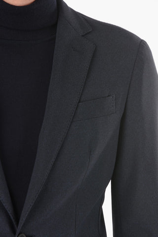 Checked 2-Buttons Suit With Notch Lapel