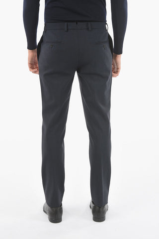 Checked 2-Buttons Suit With Notch Lapel