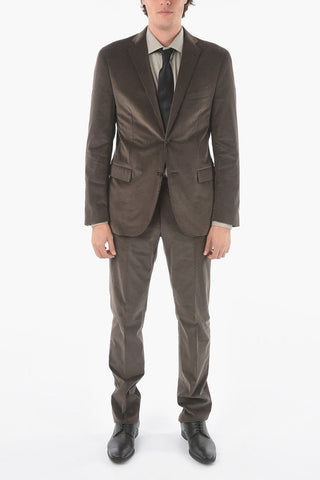 corduroy side vents notch lapel GATE 2-button suit
