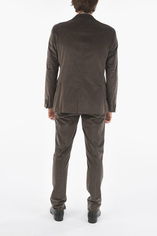 corduroy side vents notch lapel GATE 2-button suit
