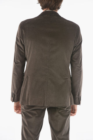 corduroy side vents notch lapel GATE 2-button suit