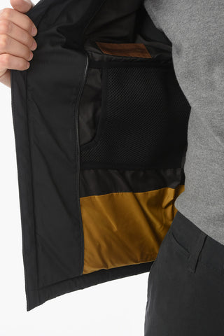 ID Padded Sleeveless Vest with Extractable Hood