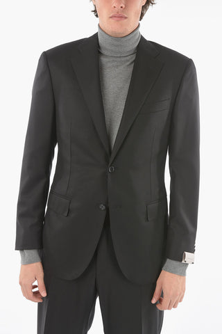 Virgin Wool LEADER Jacket With Notch Lapel