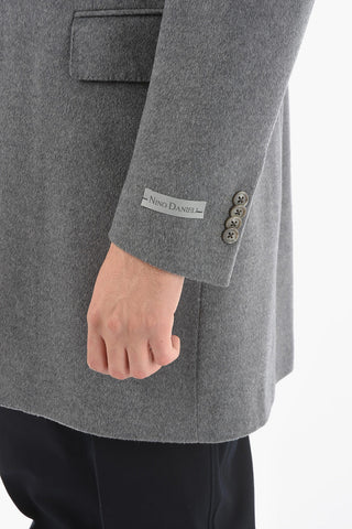 Cappotto in Lana Vergine con Abbottonatura Nascosta