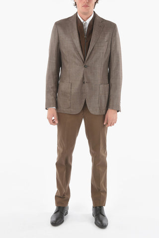 ID Solid Color Blazer with Removable Chest Piece