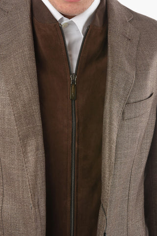 ID Solid Color Blazer with Removable Chest Piece