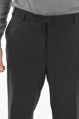 Solid Color Virgin Wool LEADER Pants